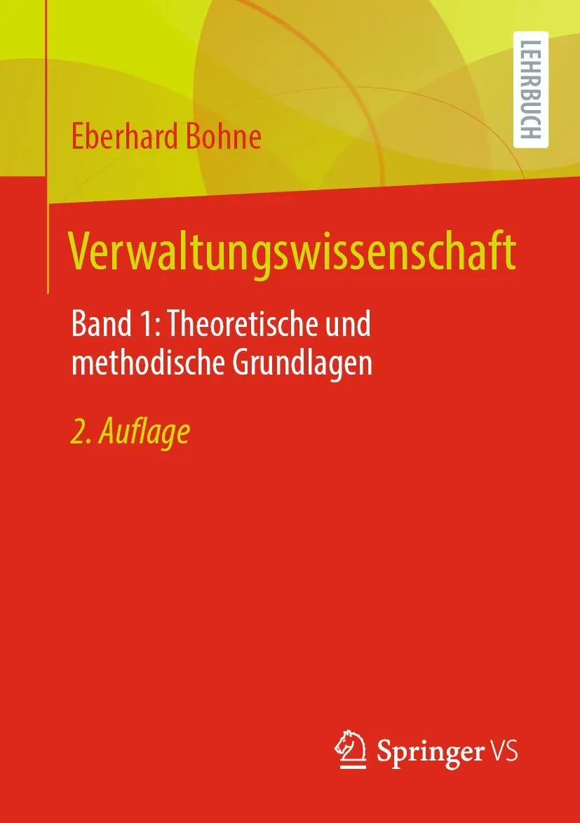 Cover: 9783658402990 | Verwaltungswissenschaft | Eberhard Bohne | Taschenbuch | XVII | 2023