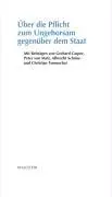 Cover: 9783835302990 | Über die Pflicht zum Ungehorsam gegenüber dem Staat | Horst Albach