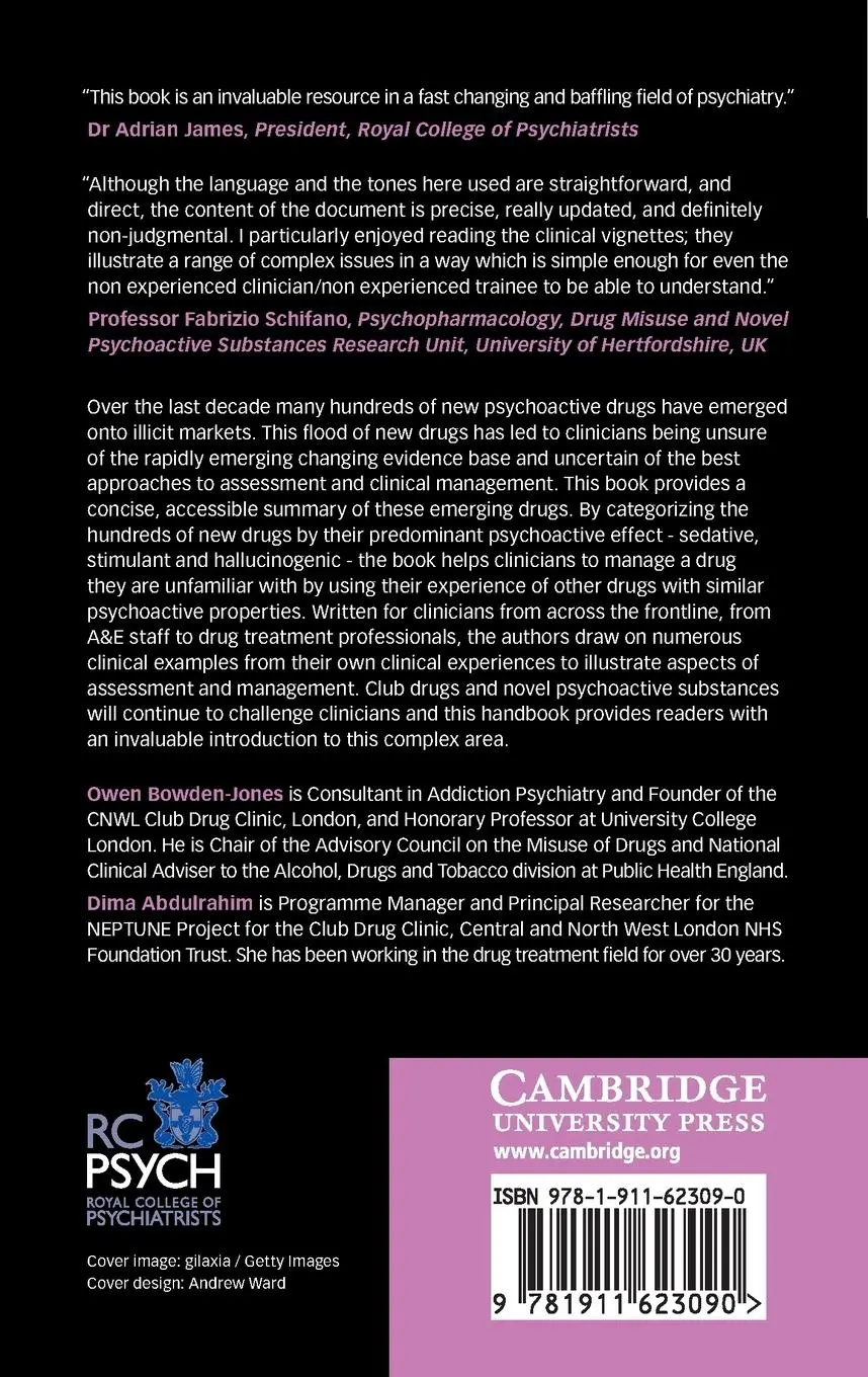 Rückseite: 9781911623090 | Club Drugs and Novel Psychoactive Substances | Bowden-Jones (u. a.)