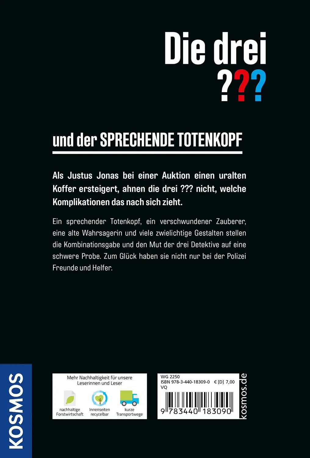 Bild: 9783440183090 | Die drei ??? und der sprechende Totenkopf | Taschenbuchausgabe | Buch