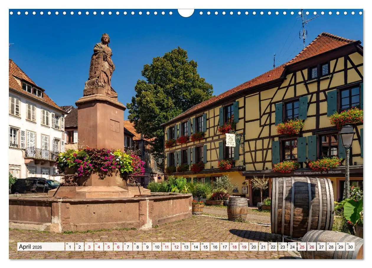 Bild: 9783457493090 | Die Elsässer Weinstraße (Wandkalender 2026 DIN A3 quer), CALVENDO...