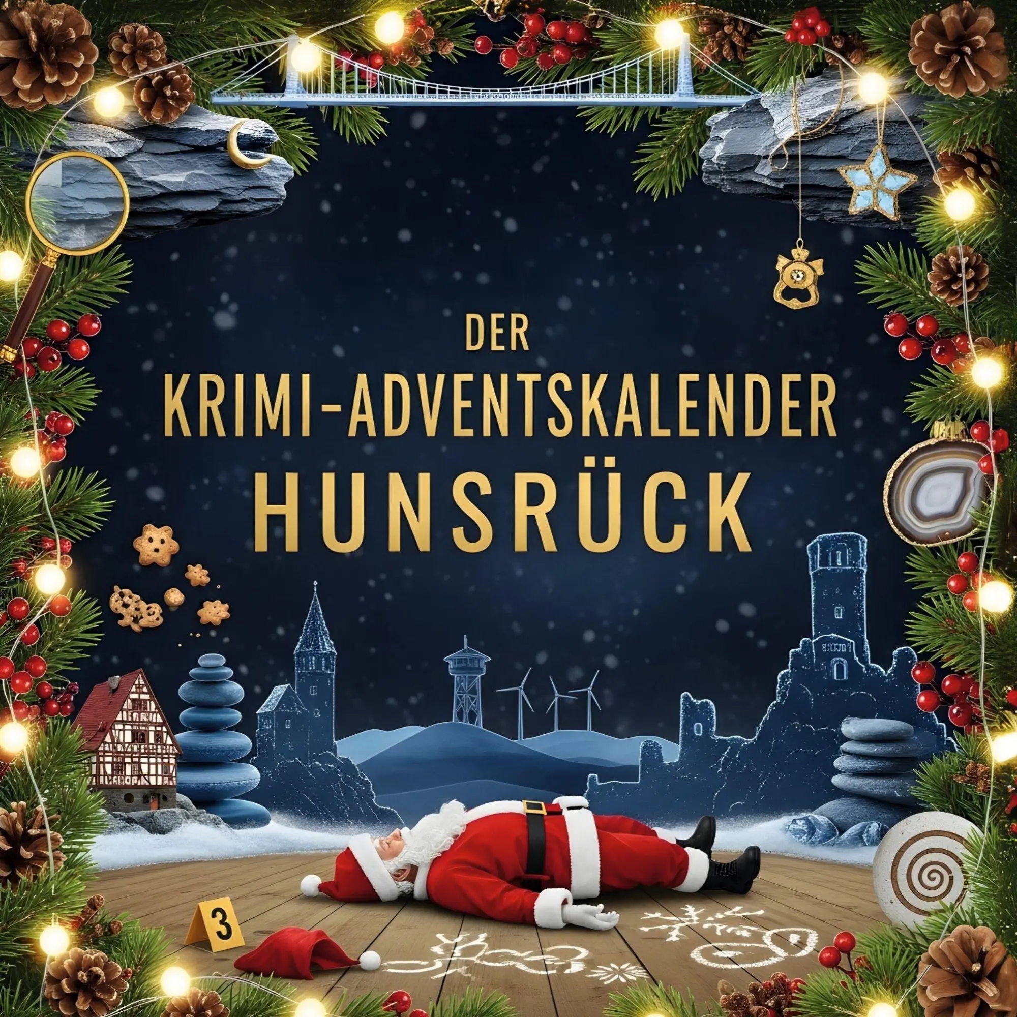 Cover: 9783695303090 | Der Krimi-Adventskalender Hunsrück | Mordsverdächtig in 24 Akten