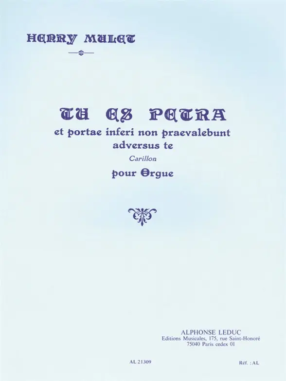 Cover: 9790046213090 | Tu es Petra et Portae Inferi non praevalebunt | Henri Mulet | Buch