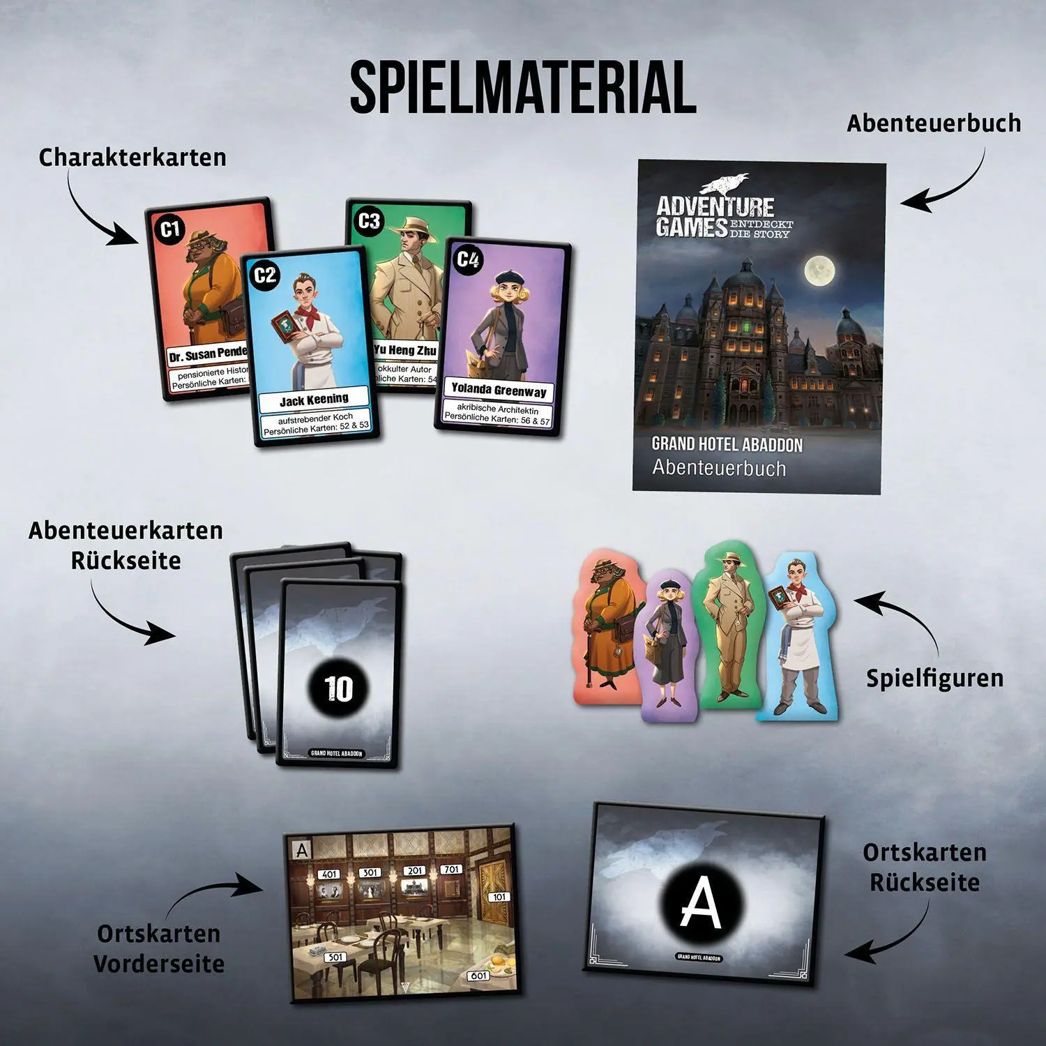 Bild: 4002051693190 | Adventure Games - Grand Hotel Abaddon | Dunstan | Spiel | Brettspiel