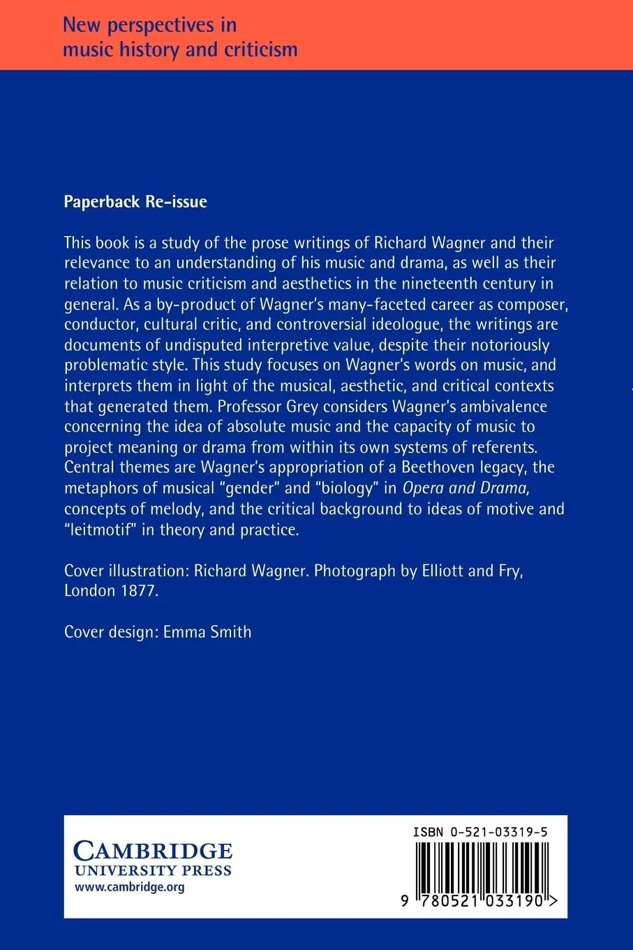 Rückseite: 9780521033190 | Wagner's Musical Prose | Texts and Contexts | Thomas S. Grey | Buch