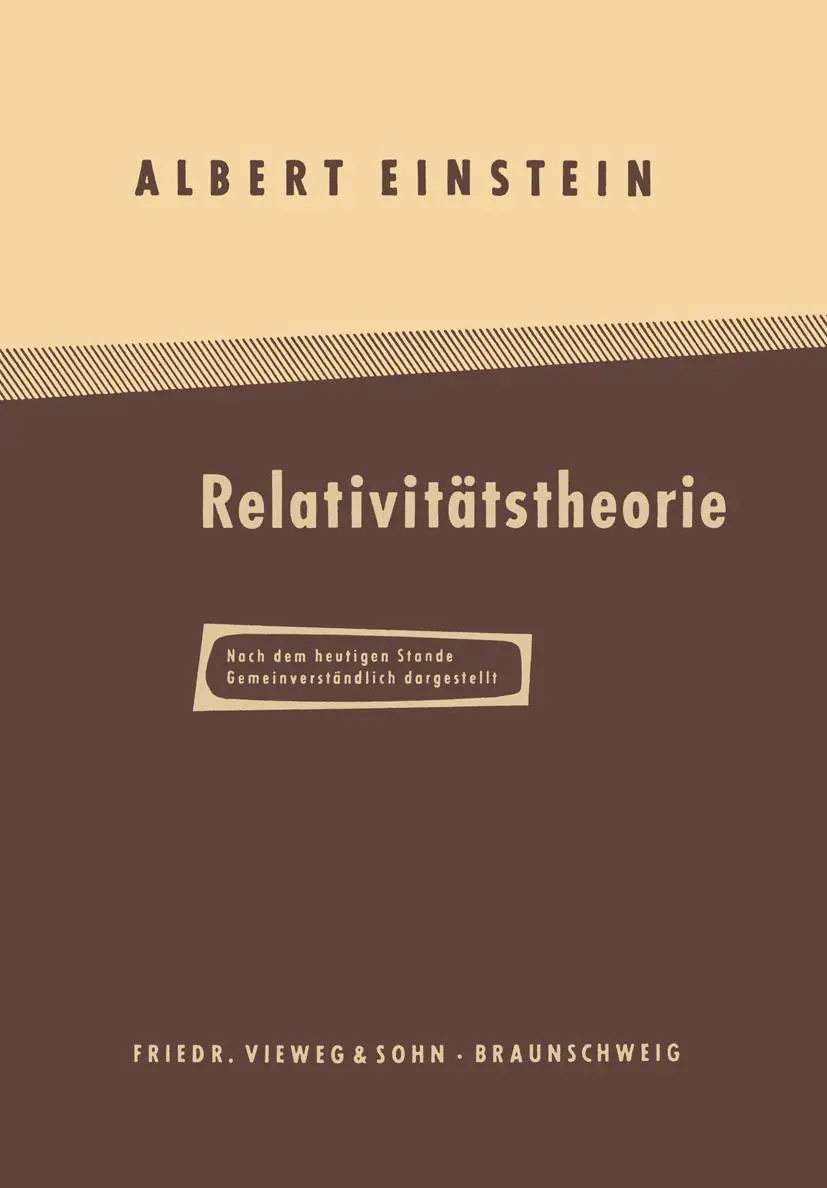 Cover: 9783322983190 | Über die Spezielle und Allgemeine Relativitätstheorie | Einstein