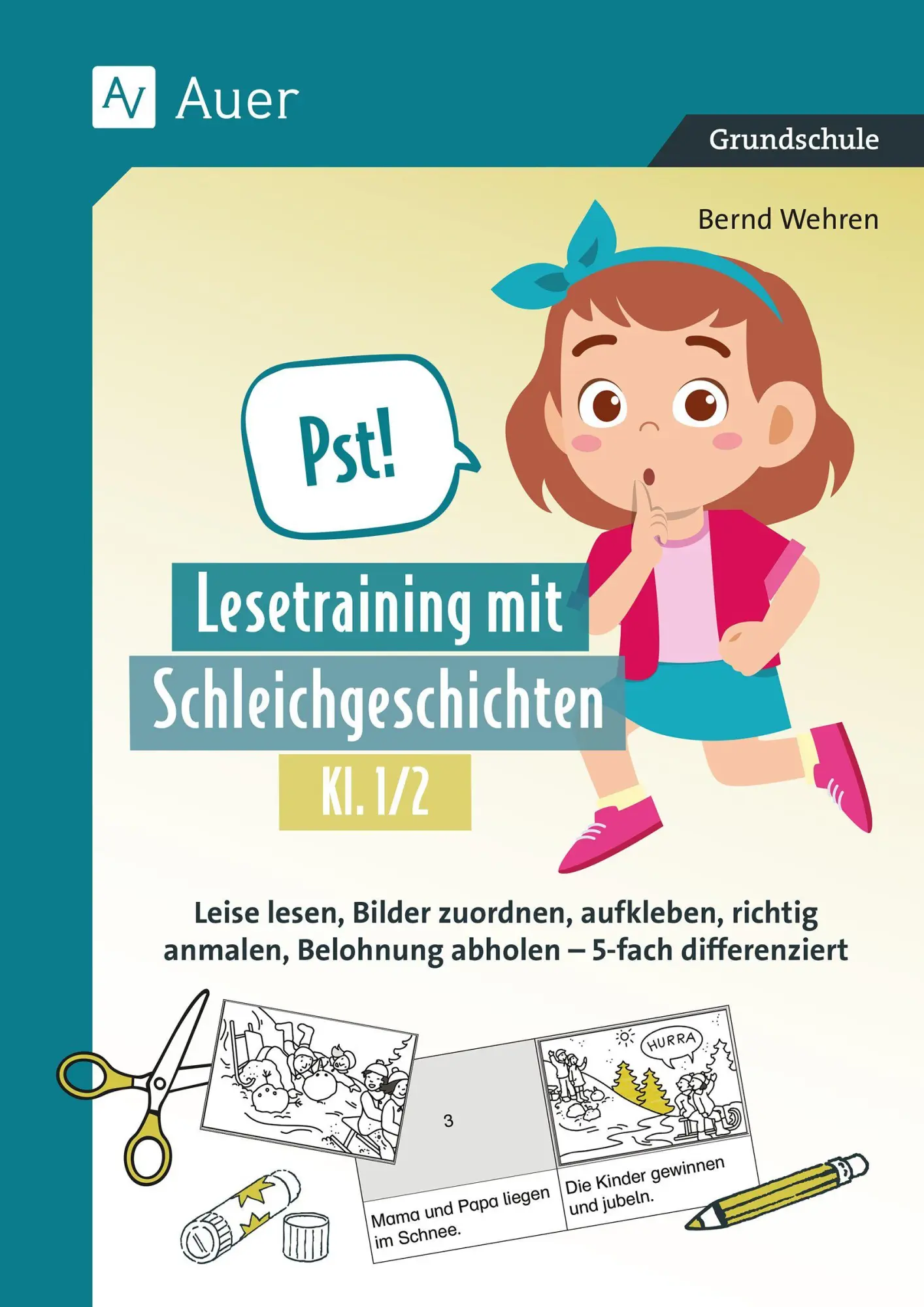 Cover: 9783403093190 | Pst! Lesetraining mit Schleichgeschichten, Kl. 1/2 | Bernd Wehren