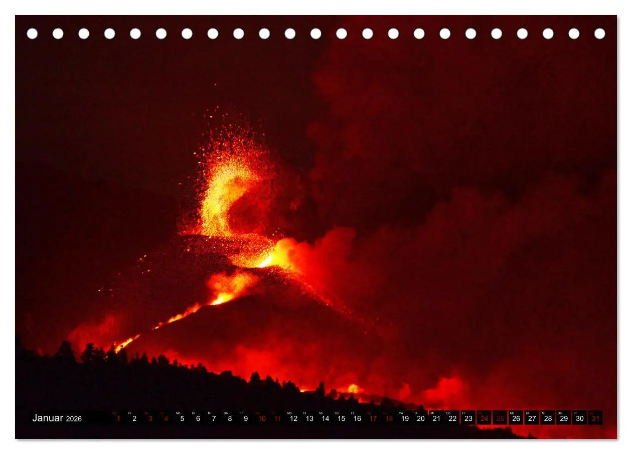 Bild: 9783457553190 | La Palma - der Vulkan Tajogaite (Tischkalender 2026 DIN A5 quer),...