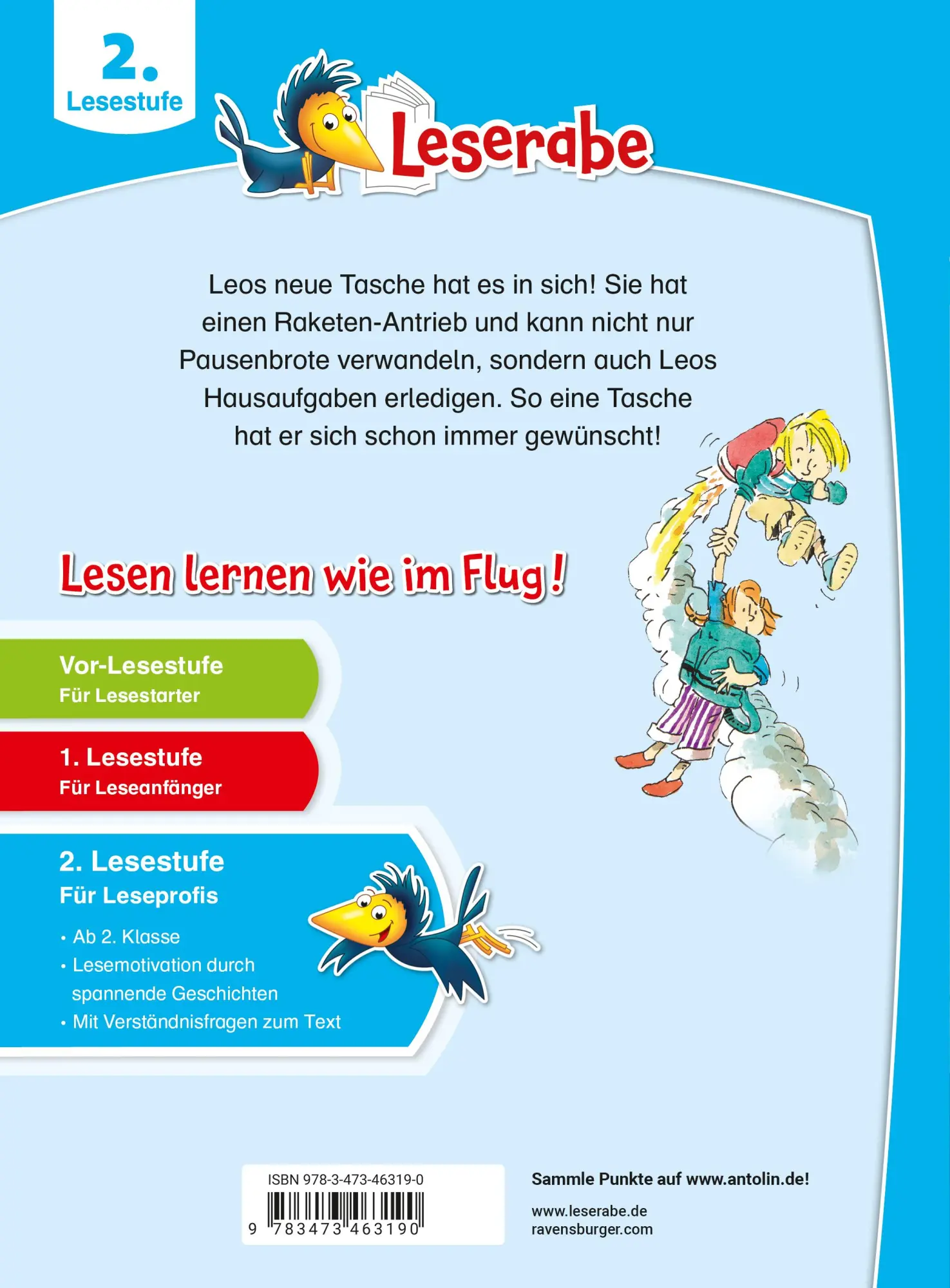 Rückseite: 9783473463190 | Leserabe 2. Lesestufe - Leos Super-Tasche | Rüdiger Bertram | Buch