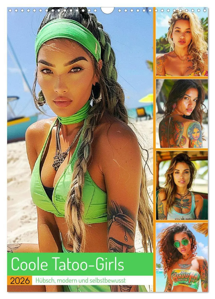 Cover: 9783516263190 | Coole Tatoo-Girls. Hübsch, modern und selbstbewusst (Wandkalender...