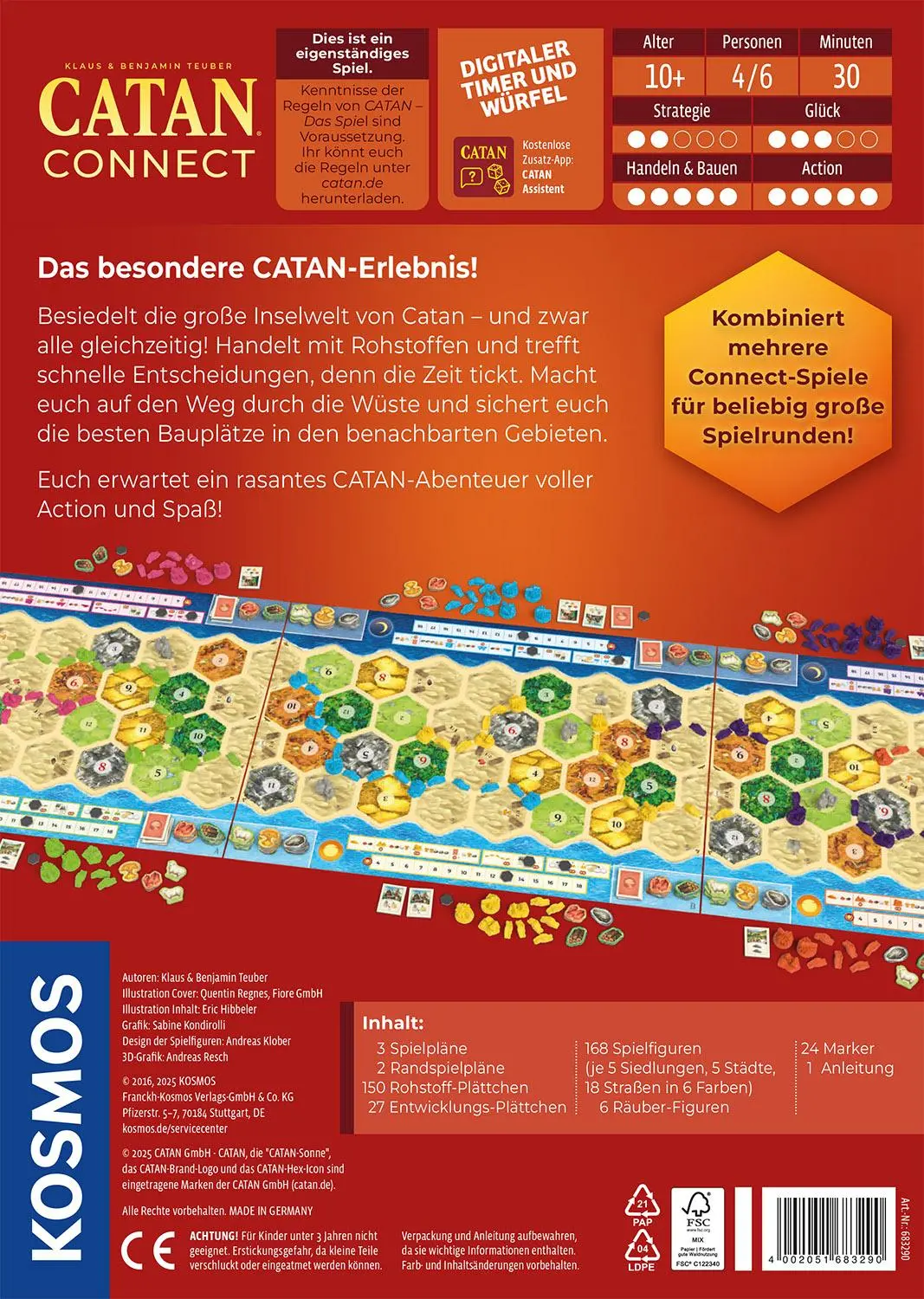 Bild: 4002051683290 | CATAN - Connect | Spiel | Klaus Teuber (u. a.) | Spiel | 683290 | 2025
