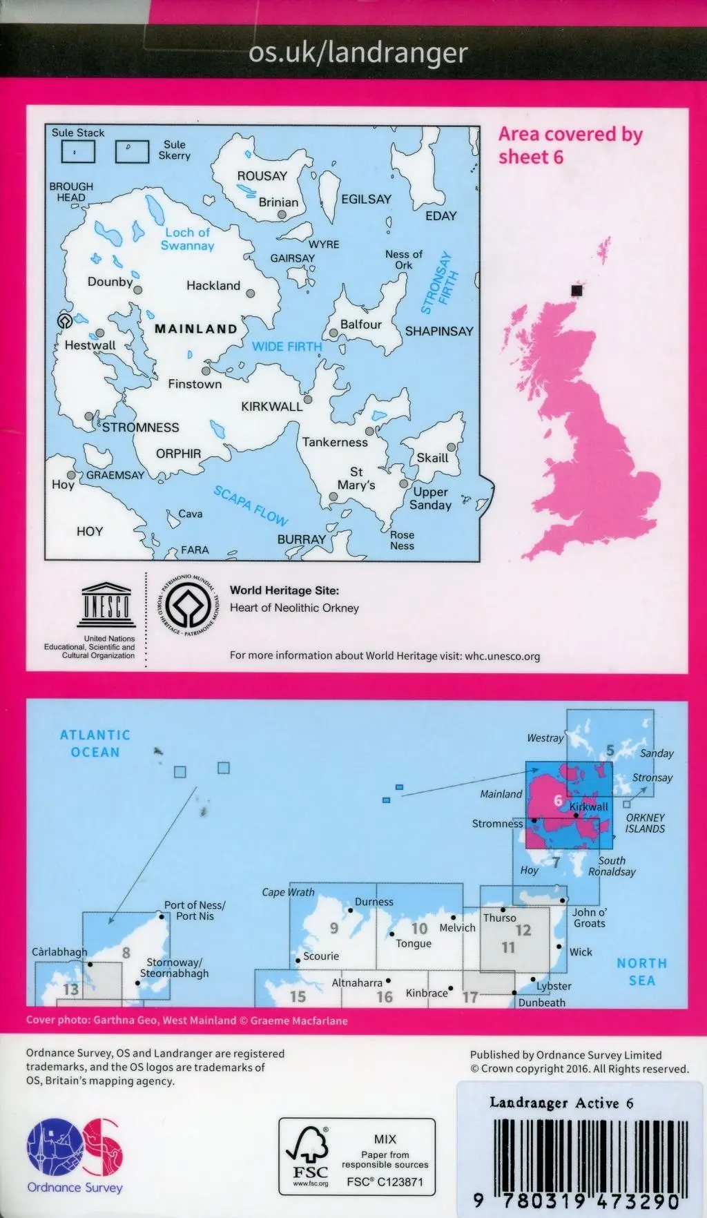 Bild: 9780319473290 | Orkney - Mainland | Ordnance Survey | (Land-)Karte | Karte/Landkarte