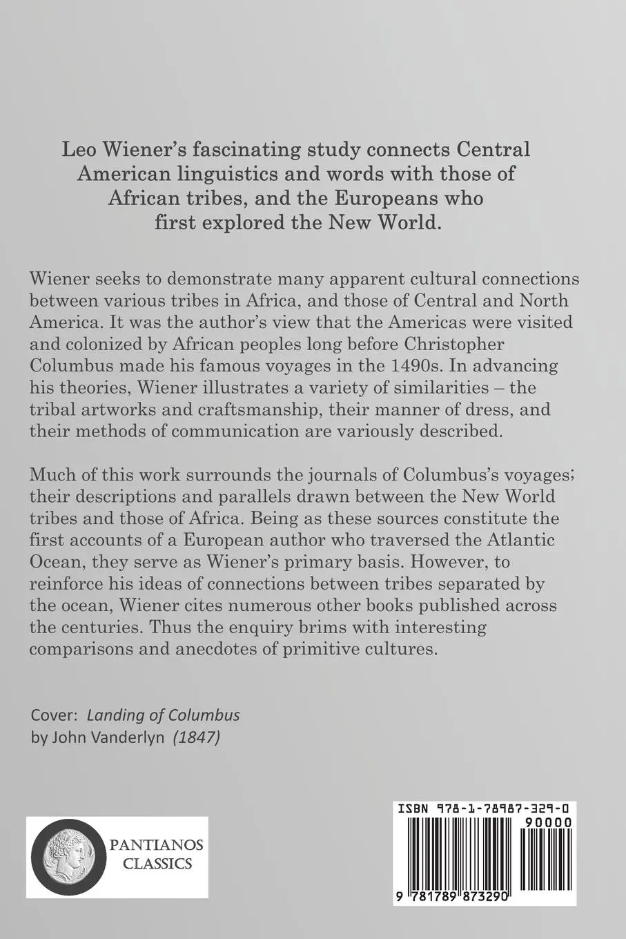 Rückseite: 9781789873290 | Africa and the Discovery of America | Leo Wiener | Taschenbuch