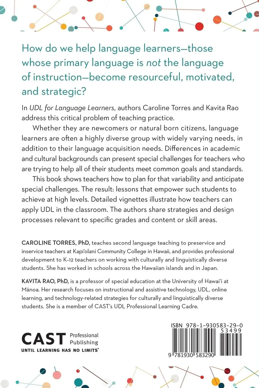 Rückseite: 9781930583290 | UDL for Language Learners | Caroline Torres (u. a.) | Taschenbuch