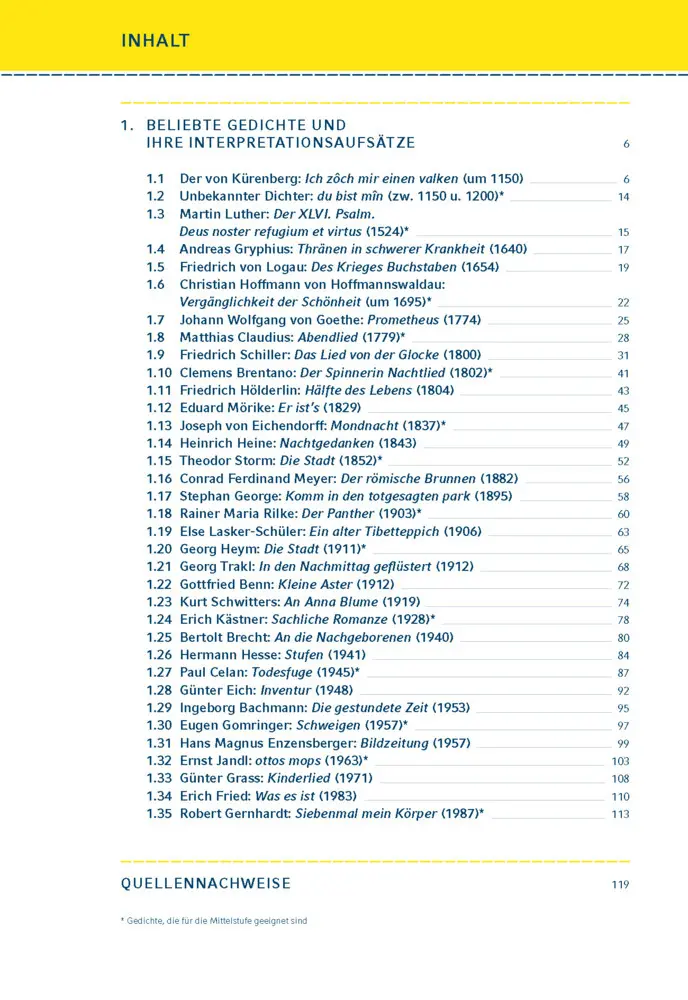 Bild: 9783129303290 | Beliebte Gedichte interpretiert. | Thomas Möbius | Taschenbuch | 2026