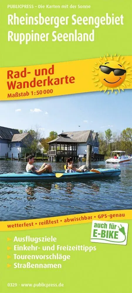 Cover: 9783747303290 | Rheinsberger Seengebiet - Ruppiner Land 1:50 000 | (Land-)Karte | 2018