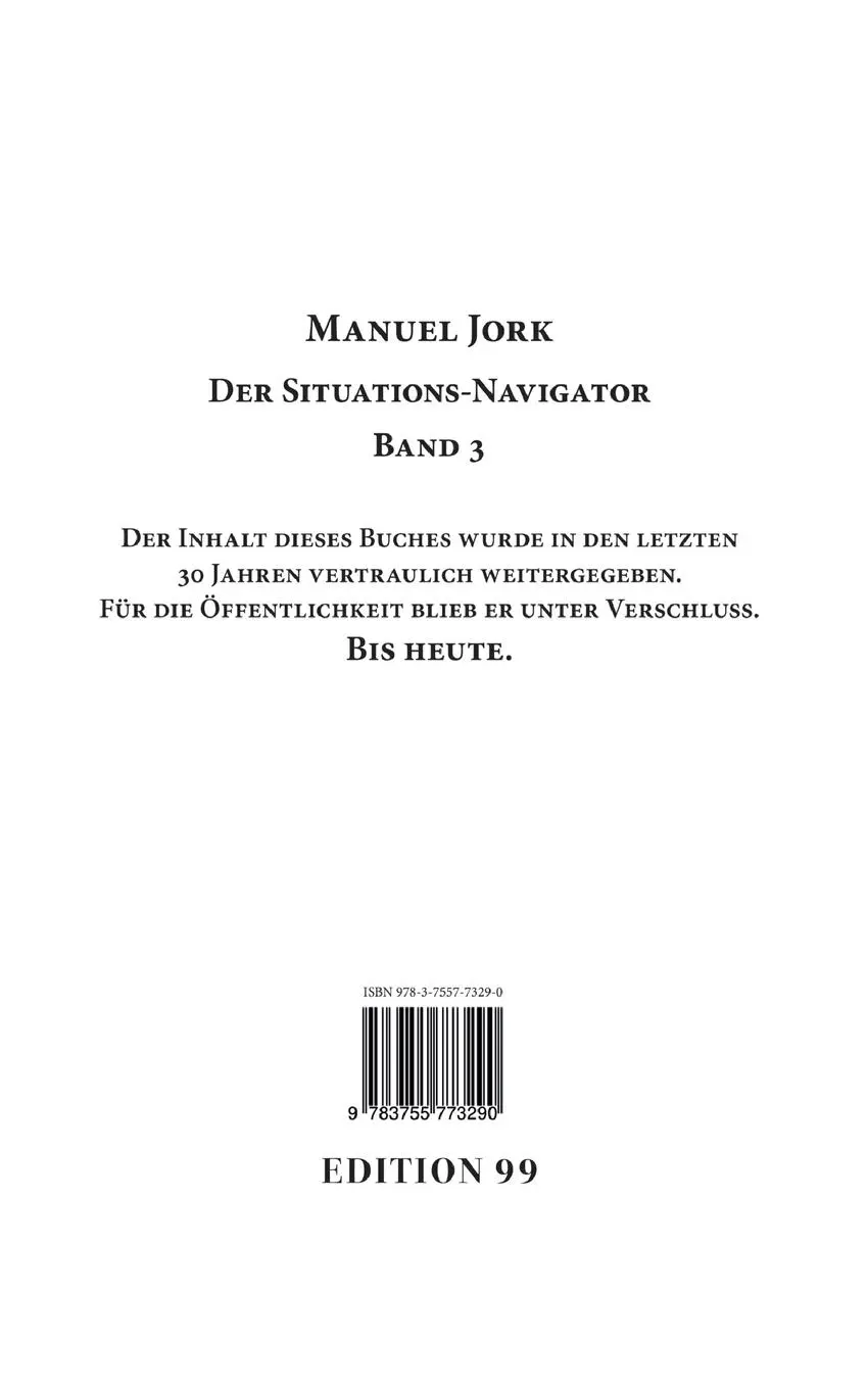 Rückseite: 9783755773290 | Der Situations-Navigator | Manuel Jork | Taschenbuch | Paperback