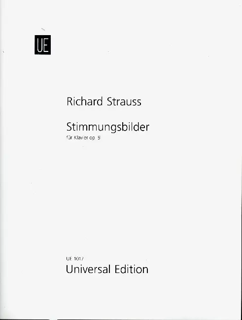 Cover: 9783702433390 | Stimmungsbilder | op. 9. Klavier. Partitur. | Richard Strauss | Buch