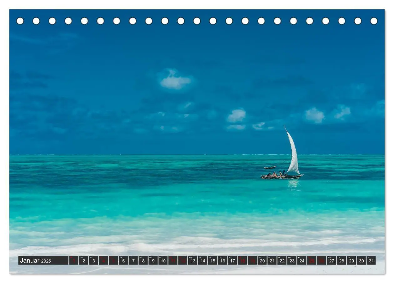 Bild: 9783435363490 | Inselparadies Sansibar (Tischkalender 2025 DIN A5 quer), CALVENDO...