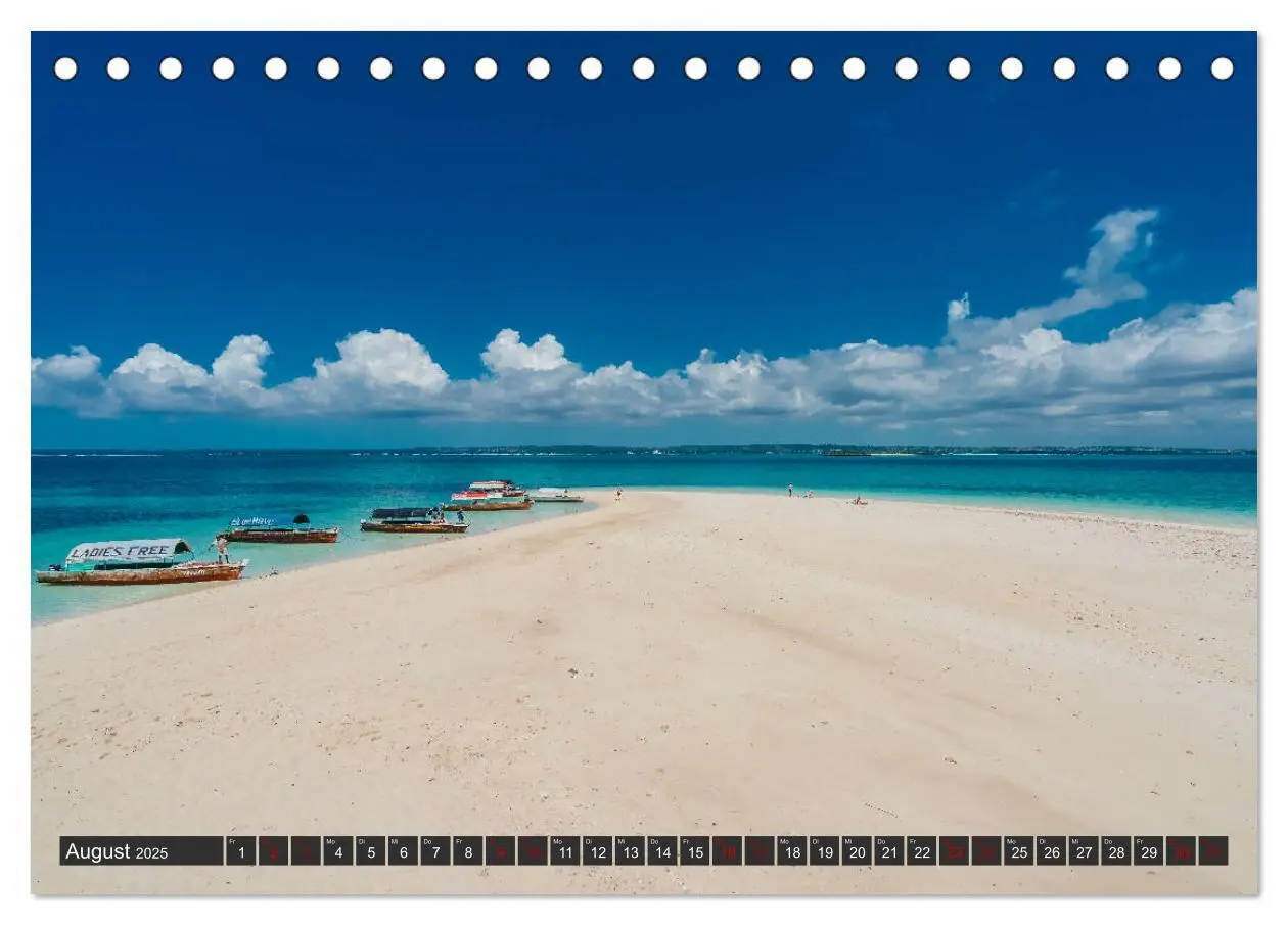 Bild: 9783435363490 | Inselparadies Sansibar (Tischkalender 2025 DIN A5 quer), CALVENDO...