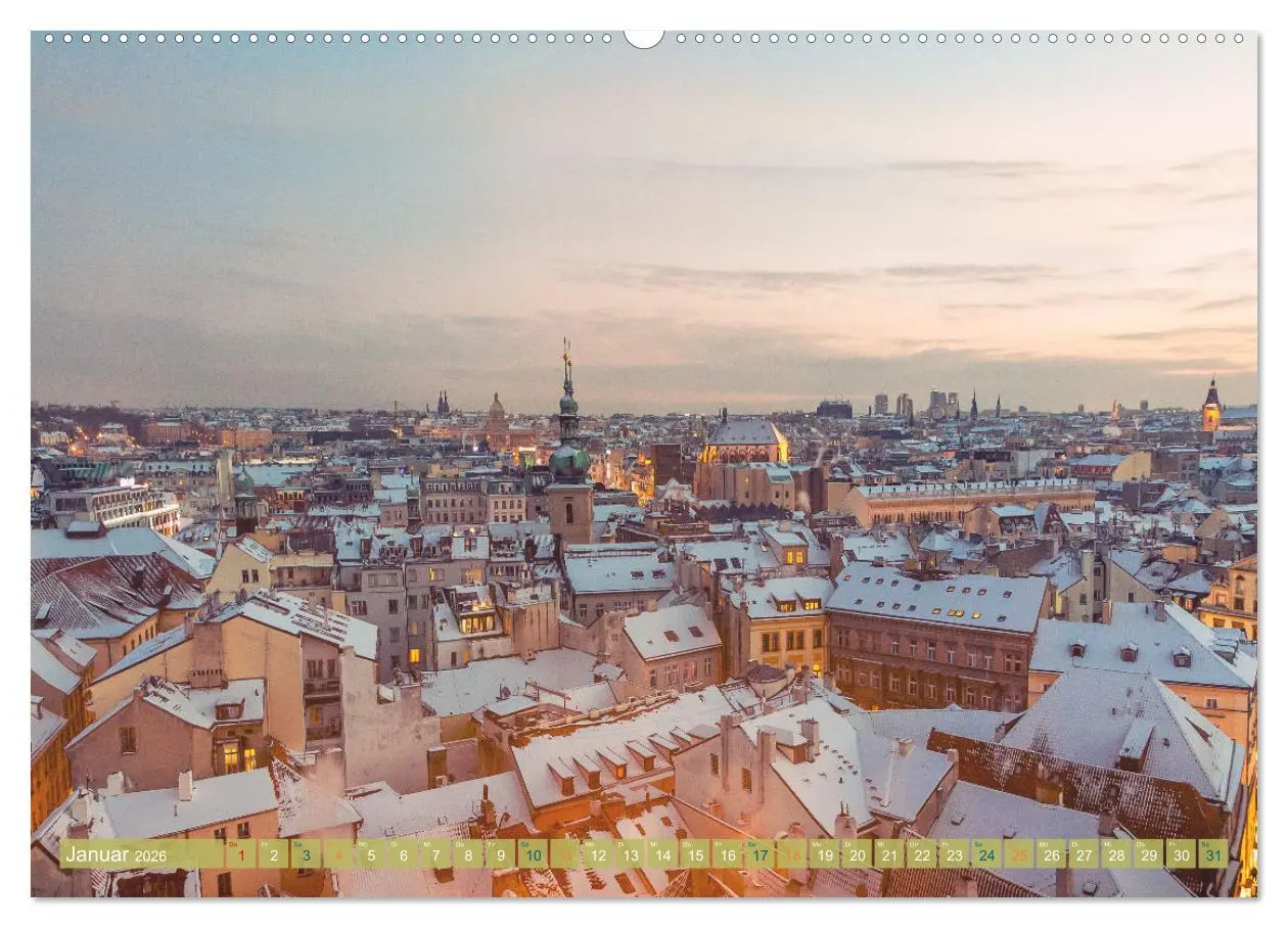 Bild: 9783457383490 | Aussichten auf Prag (hochwertiger Premium Wandkalender 2026 DIN A2...