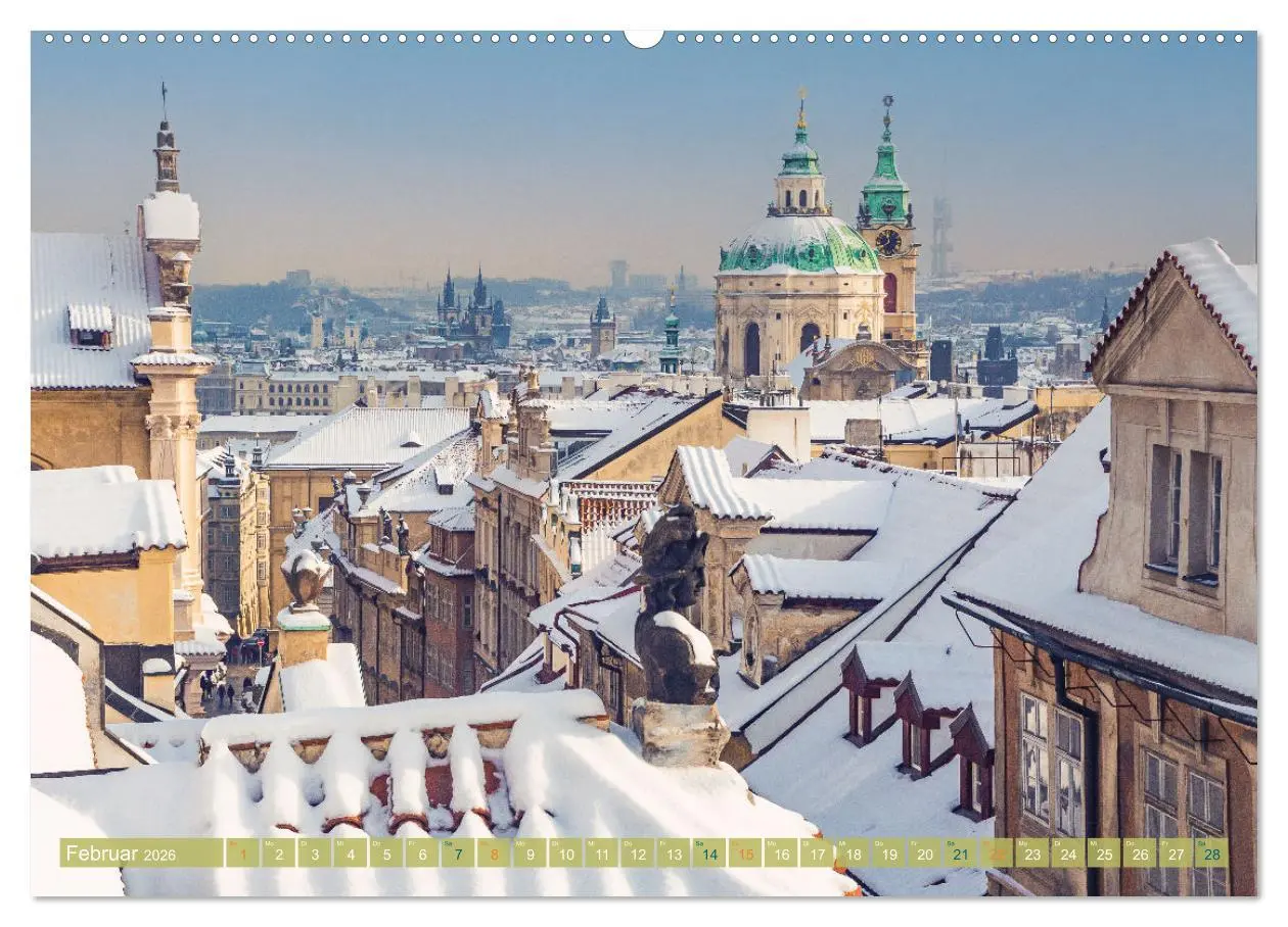 Bild: 9783457383490 | Aussichten auf Prag (hochwertiger Premium Wandkalender 2026 DIN A2...
