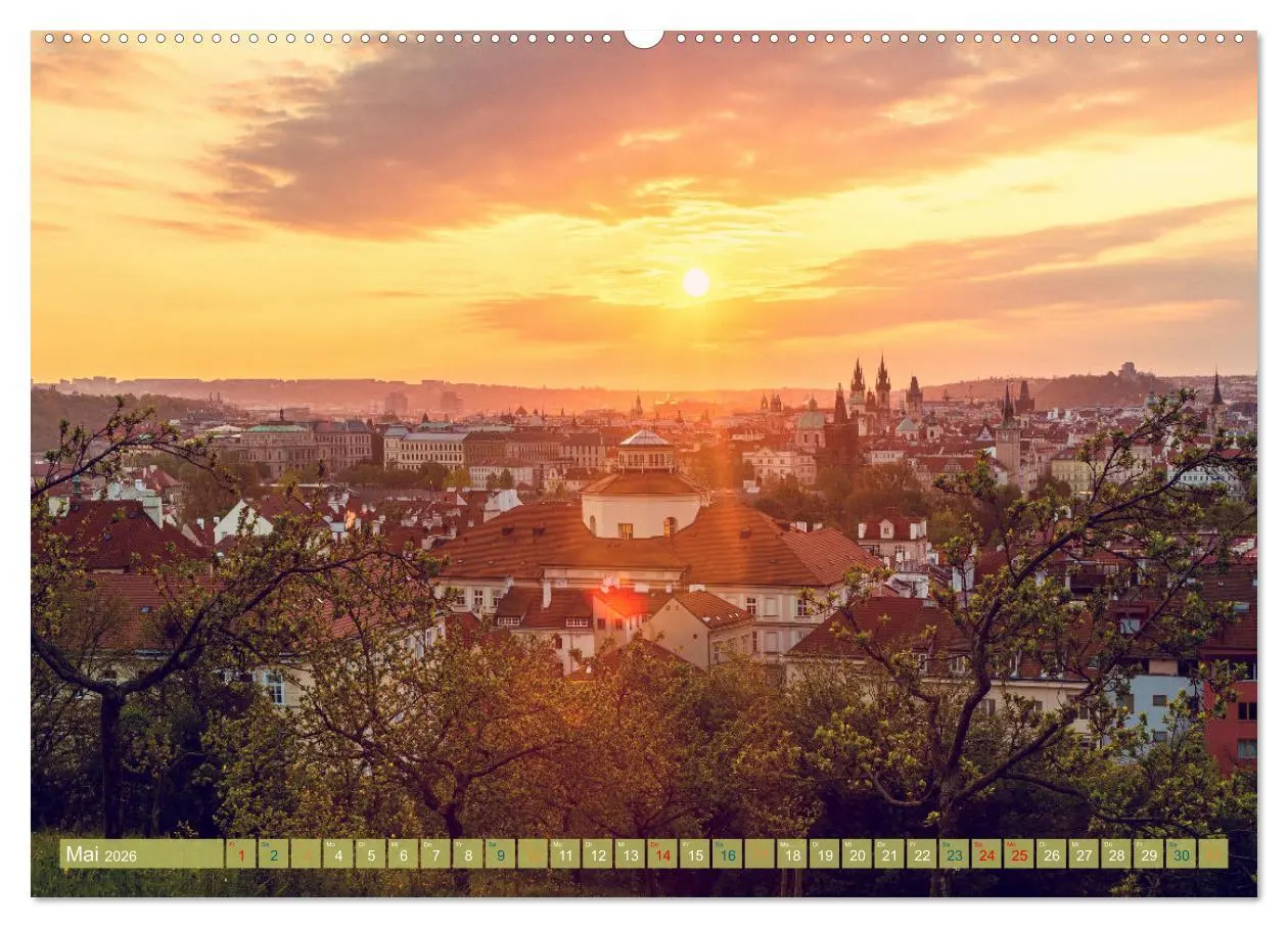 Bild: 9783457383490 | Aussichten auf Prag (hochwertiger Premium Wandkalender 2026 DIN A2...