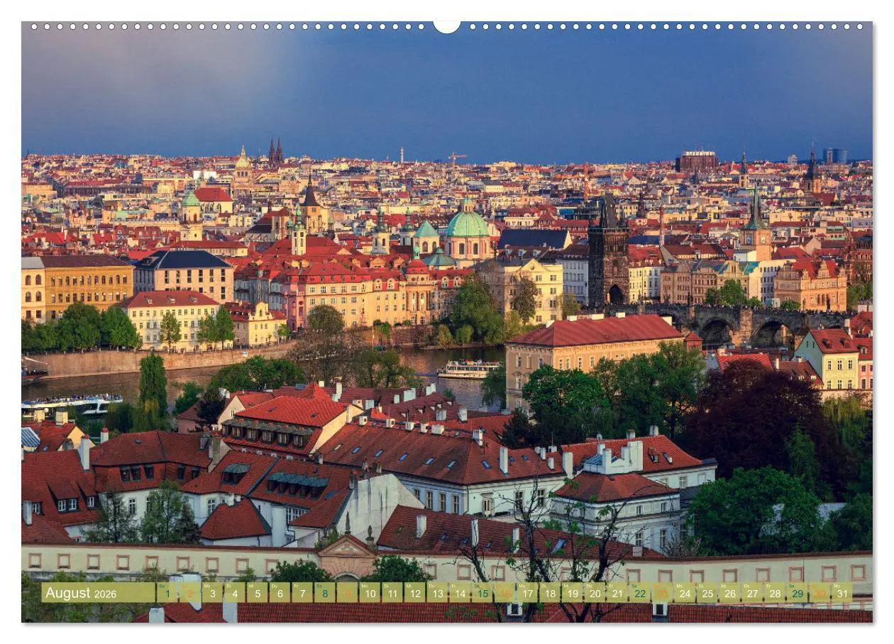 Bild: 9783457383490 | Aussichten auf Prag (hochwertiger Premium Wandkalender 2026 DIN A2...
