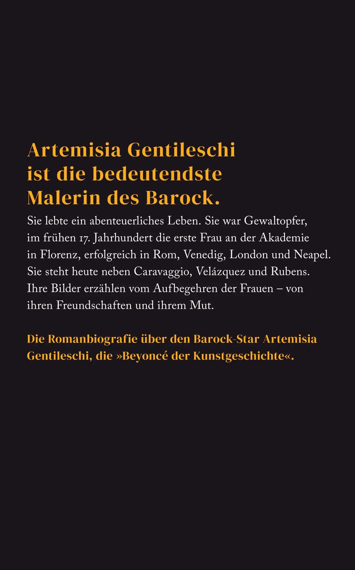 Rückseite: 9783458683490 | Artemisia Gentileschi und Der Zorn der Frauen | Gabriela Jaskulla