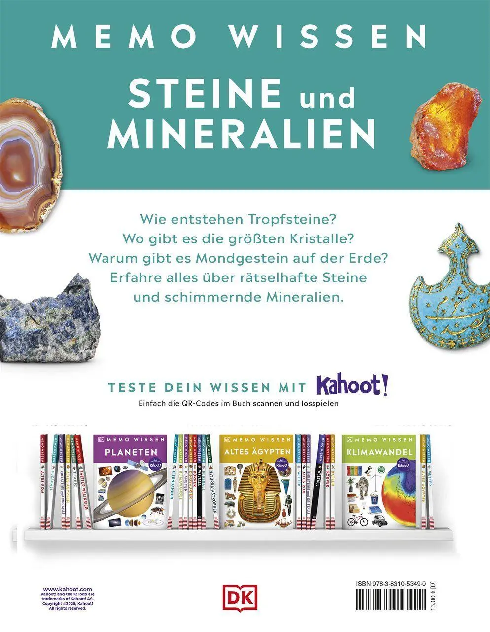 Bild: 9783831053490 | memo Wissen. Steine und Mineralien | R. F. Symes | Buch | memo Wissen