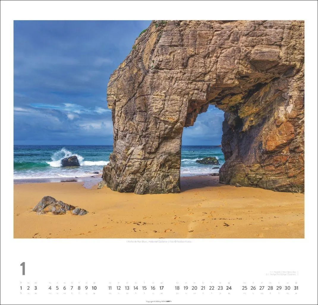 Bild: 9783839903490 | Bretagne Kalender 2027 - Stürmische Romantik | Norbert Kustos | 14 S.