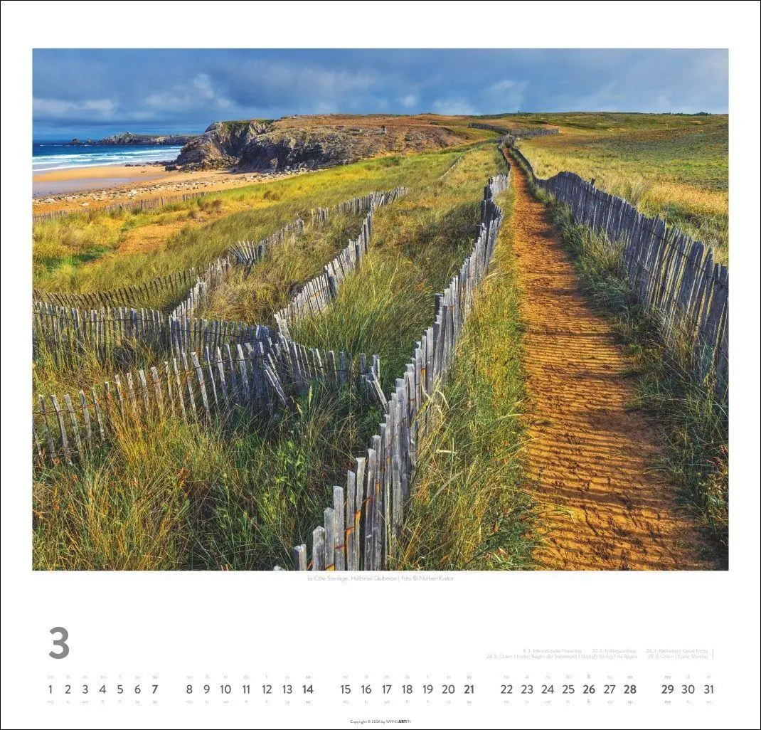 Bild: 9783839903490 | Bretagne Kalender 2027 - Stürmische Romantik | Norbert Kustos | 14 S.