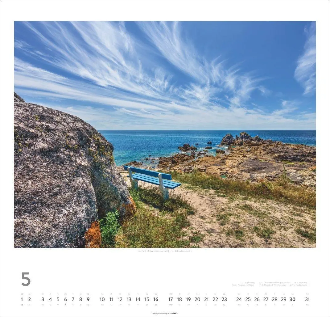 Bild: 9783839903490 | Bretagne Kalender 2027 - Stürmische Romantik | Norbert Kustos | 14 S.