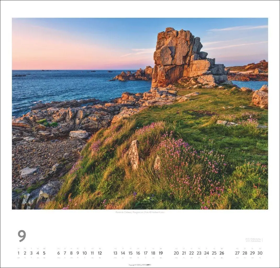 Bild: 9783839903490 | Bretagne Kalender 2027 - Stürmische Romantik | Norbert Kustos | 14 S.