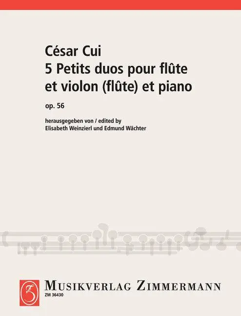 5 Petits duos pour flûte et violon (flûte) et piano
