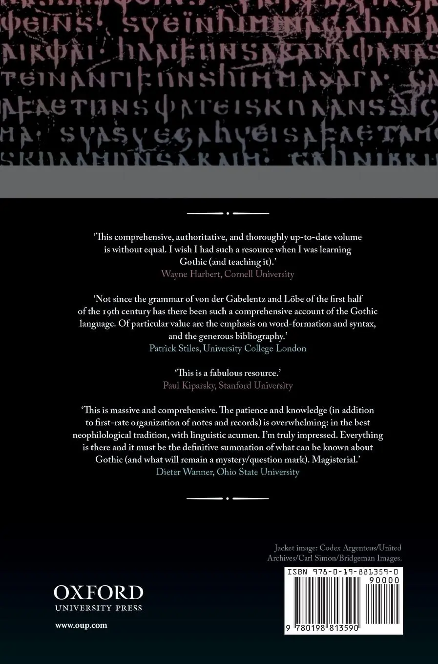 Rückseite: 9780198813590 | The Oxford Gothic Grammar | D Gary Miller | Buch | Gebunden | Englisch