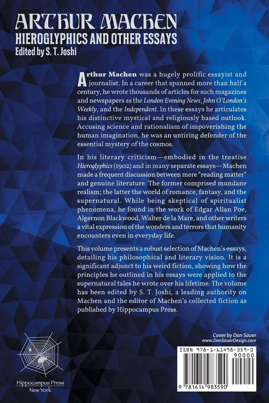 Rückseite: 9781614983590 | Hieroglyphics and Other Essays | Arthur Machen | Taschenbuch | 2022