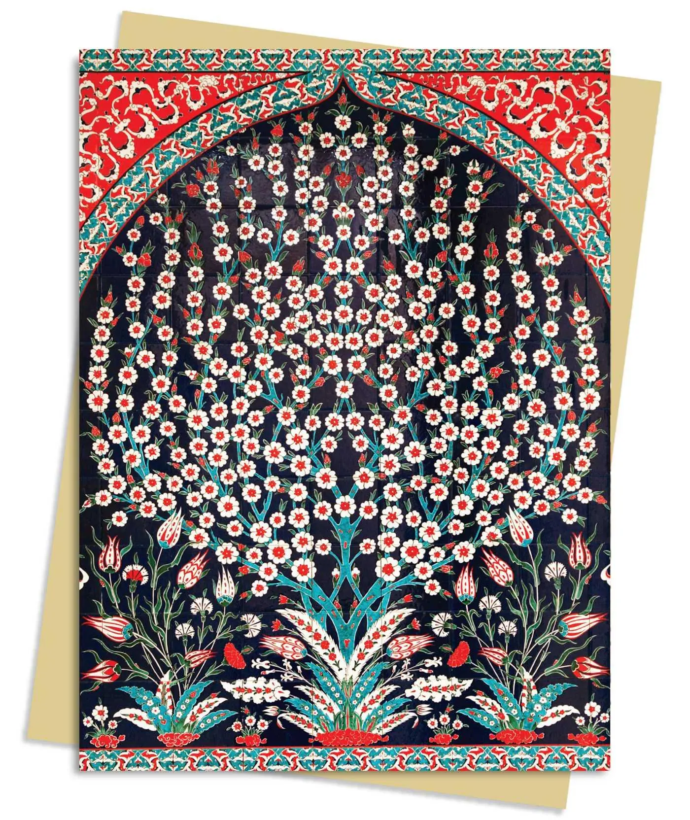 Cover: 9781839643590 | FLSH CARD-TURKISH WALL TILES G | Flame Tree Studio | Greeting Cards