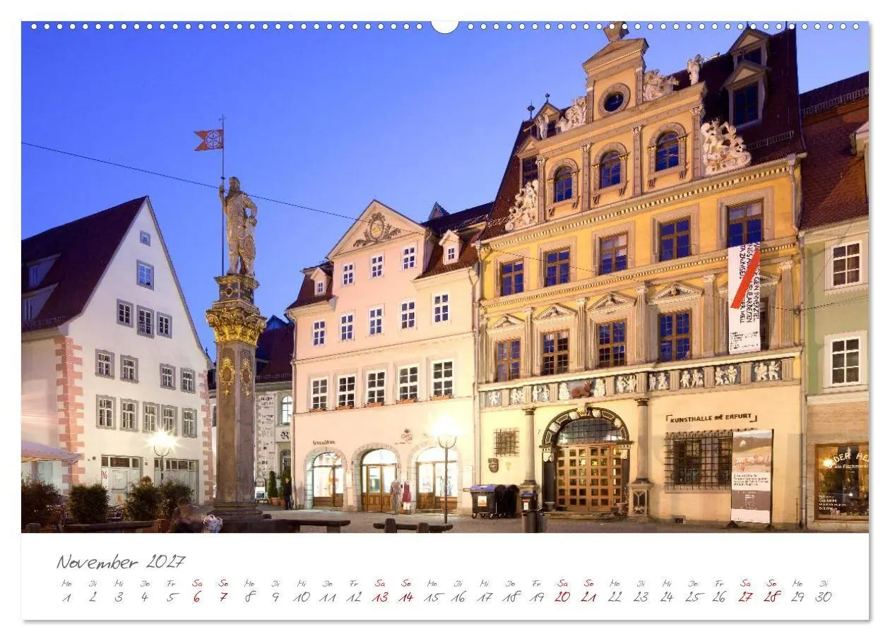 Bild: 9783569623590 | Erfurt - Die Landeshauptstadt mit Geschichte (Wandkalender 2027 DIN...