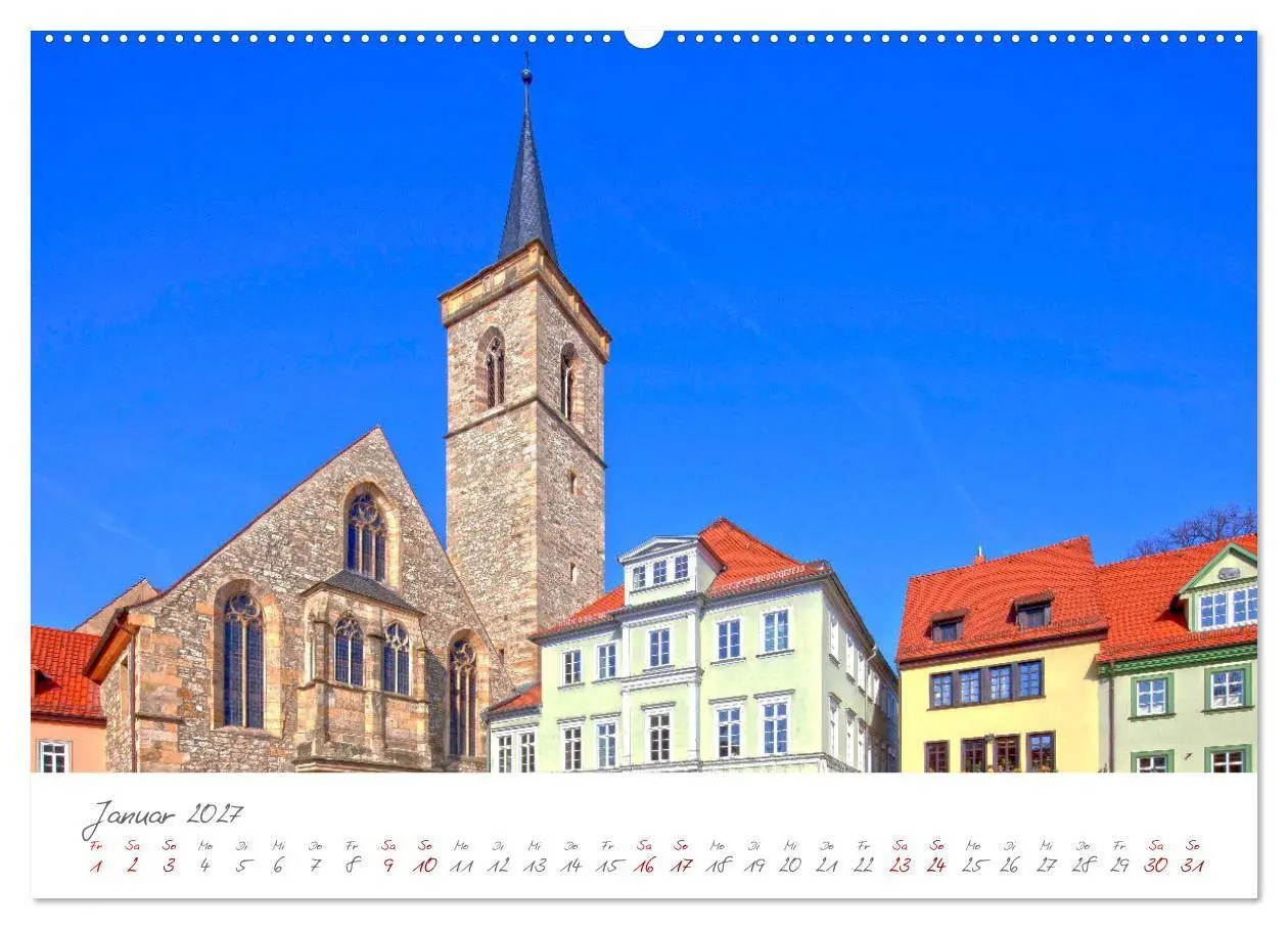 Bild: 9783569623590 | Erfurt - Die Landeshauptstadt mit Geschichte (Wandkalender 2027 DIN...