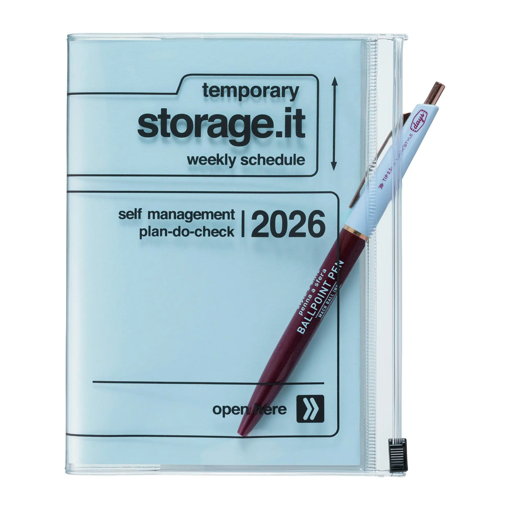 Bild: 4550045143690 | MARK'S 2025/26 Taschenkalender, A6 Storage.it // Blue | MARK'S Inc.