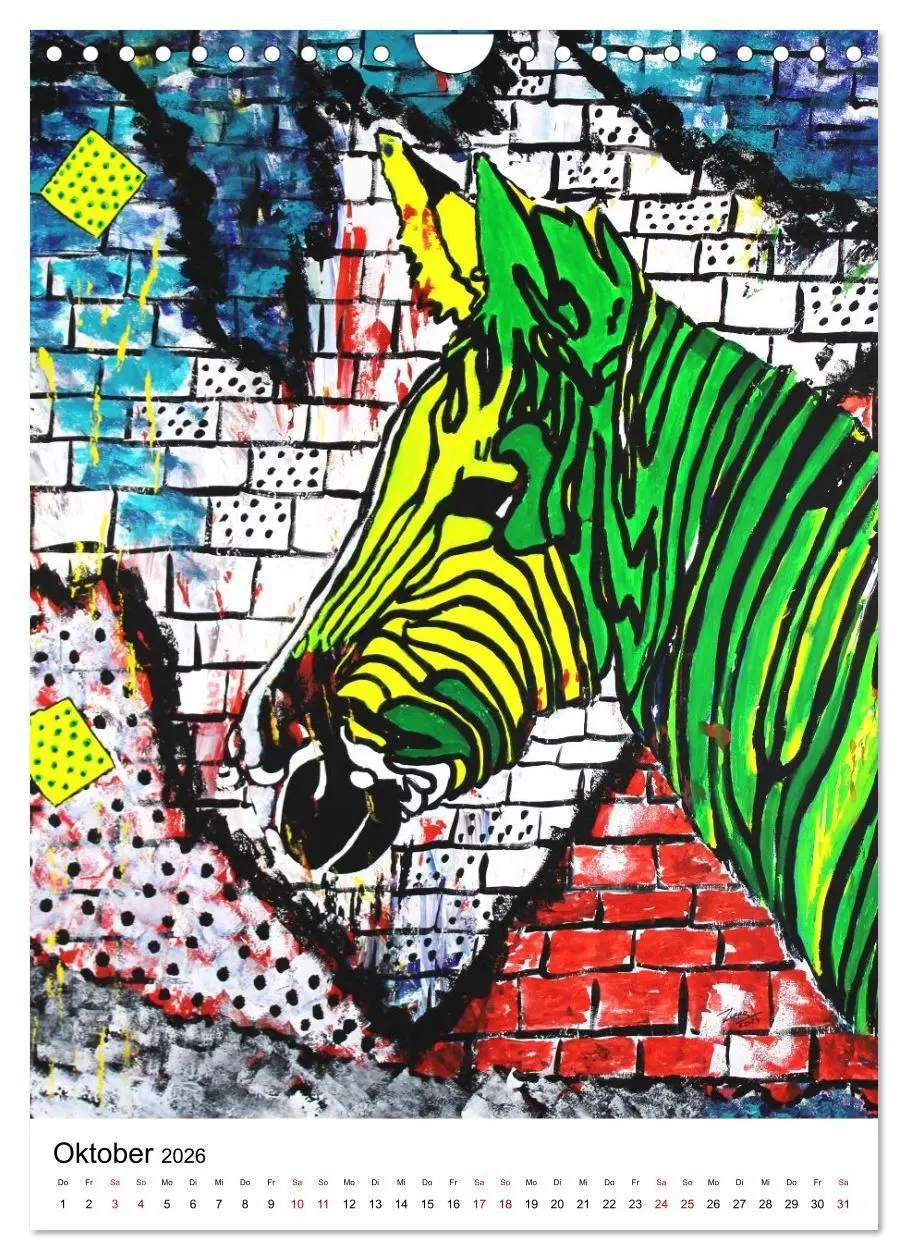 Bild: 9783516693690 | Pop Art Animals - Atelier Zippo (Wandkalender 2026 DIN A4 hoch),...