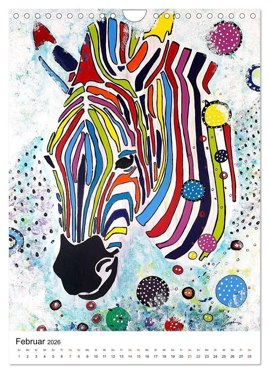 Bild: 9783516693690 | Pop Art Animals - Atelier Zippo (Wandkalender 2026 DIN A4 hoch),...