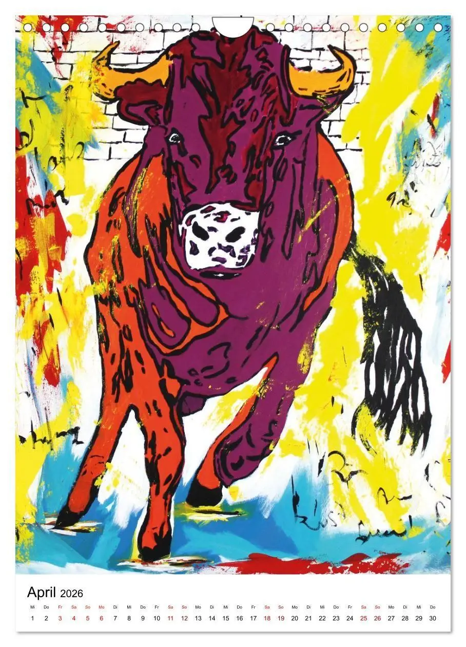 Bild: 9783516693690 | Pop Art Animals - Atelier Zippo (Wandkalender 2026 DIN A4 hoch),...