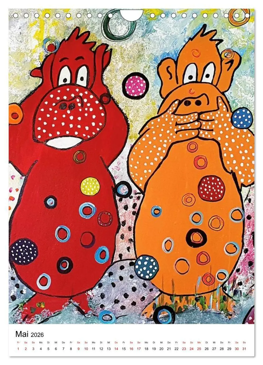 Bild: 9783516693690 | Pop Art Animals - Atelier Zippo (Wandkalender 2026 DIN A4 hoch),...