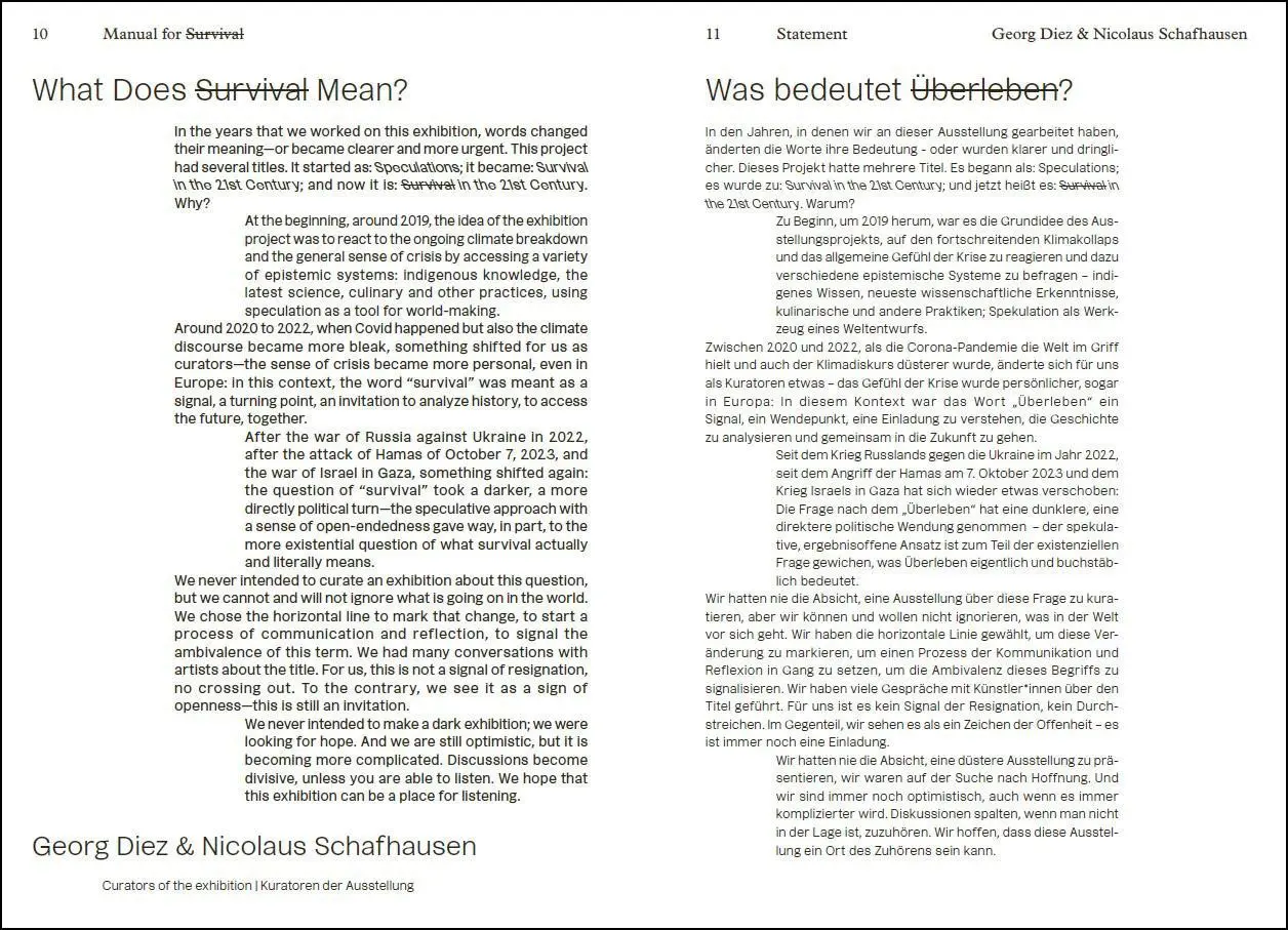 Bild: 9783777443690 | Manual for Survival | Georg Diez (u. a.) | Taschenbuch | 272 S. | 2024