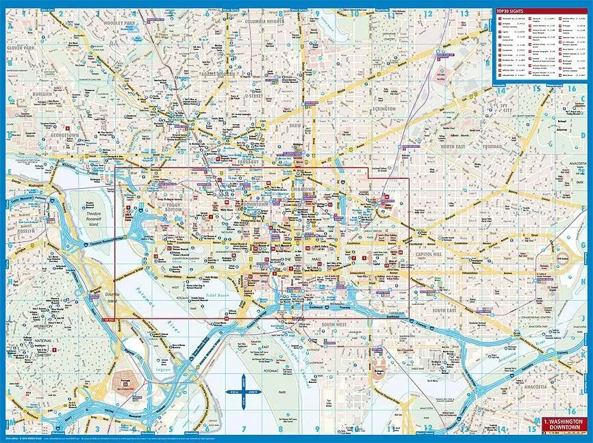 Bild: 9783866093690 | Washington D.C. 1 : 15 000 | (Land-)Karte | Borch Maps | 2 S. | 2024