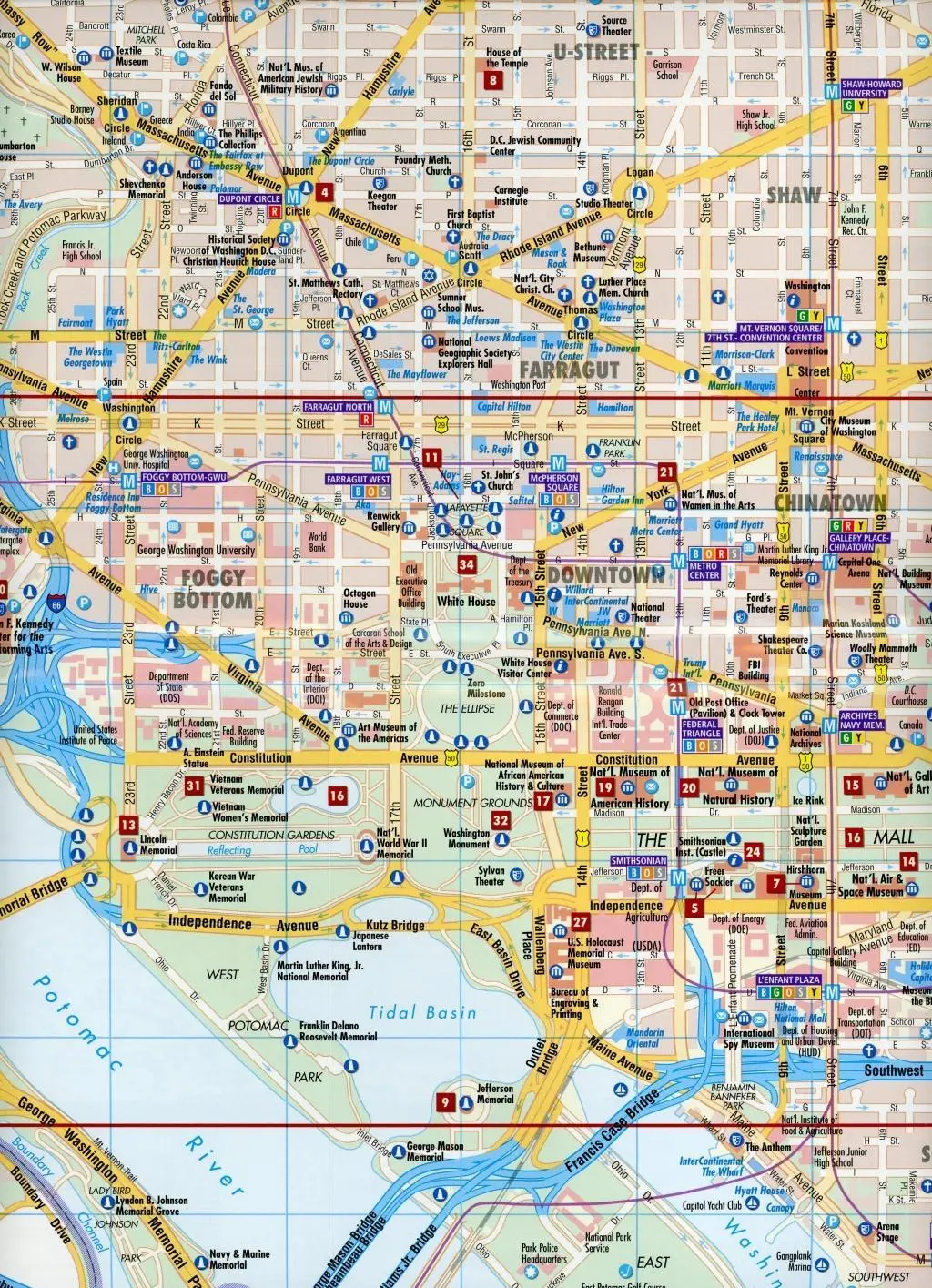 Bild: 9783866093690 | Washington D.C. 1 : 15 000 | (Land-)Karte | Borch Maps | 2 S. | 2024