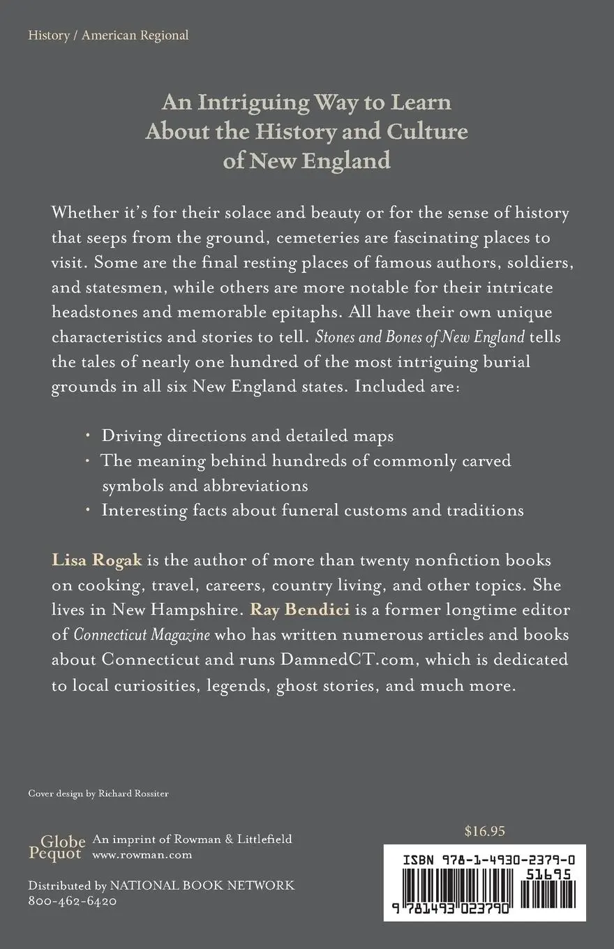Rückseite: 9781493023790 | Stones and Bones of New England | Lisa Rogak | Taschenbuch | Englisch