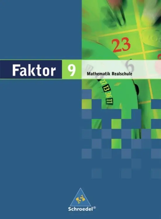 Cover: 9783507843790 | Faktor 9. Mathematik. Schulbuch. Realschule. Niedersachsen, Bremen,...